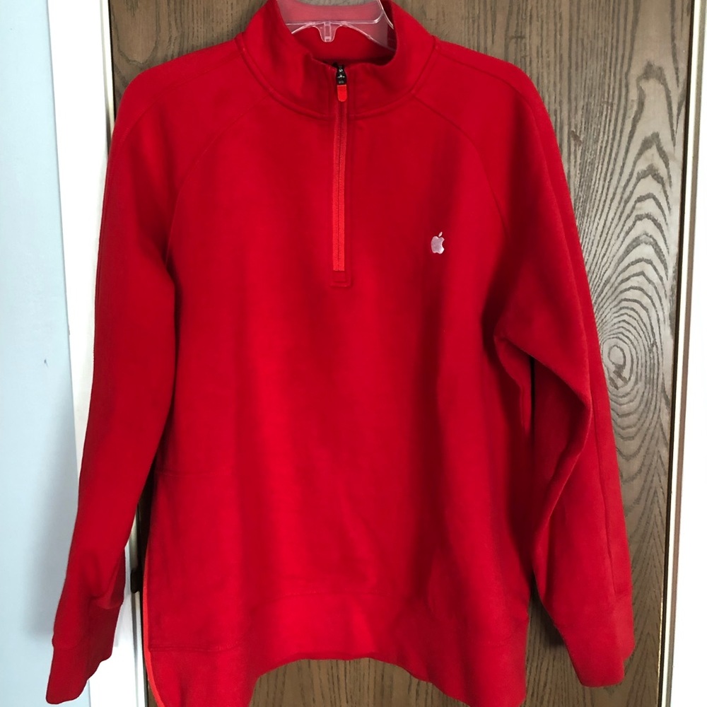 Rare Holiday Apple Store Employee 3/4 Zip Sweater